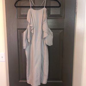Grey linen dress